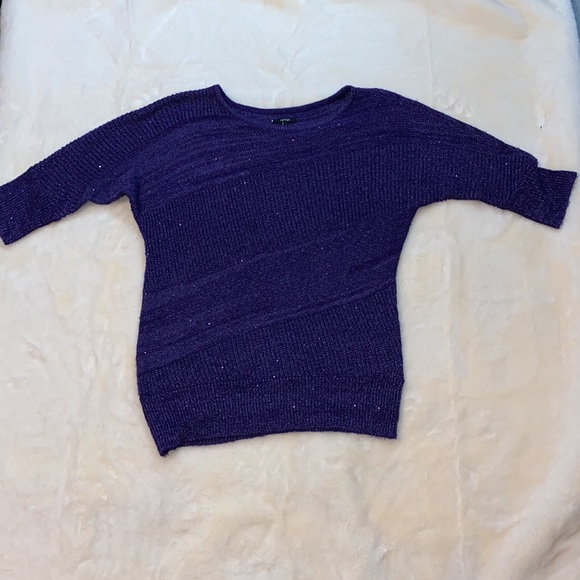Apt 9 Purple Sparkle Sweater 